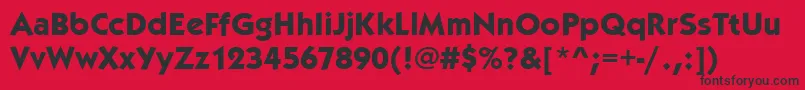 KabelitcteeBold Font – Black Fonts on Red Background