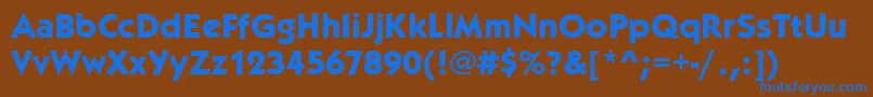 KabelitcteeBold Font – Blue Fonts on Brown Background