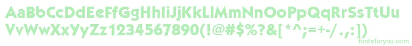 KabelitcteeBold Font – Green Fonts on White Background