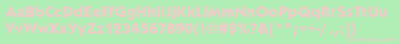 KabelitcteeBold Font – Pink Fonts on Green Background