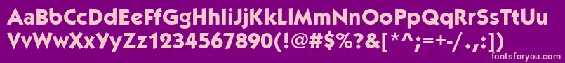 KabelitcteeBold Font – Pink Fonts on Purple Background