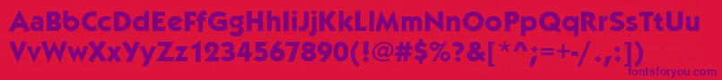 KabelitcteeBold Font – Purple Fonts on Red Background