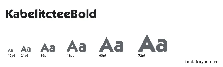 KabelitcteeBold Font Sizes