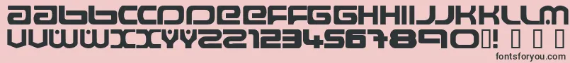 Raveflire2.0 Font – Black Fonts on Pink Background