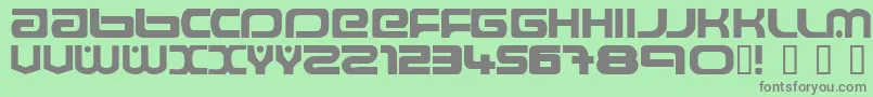 Raveflire2.0 Font – Gray Fonts on Green Background