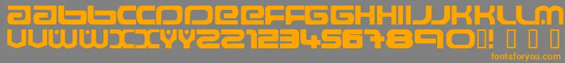 Подробнее о шрифте Raveflire2.0 Шрифт Raveflire2.0 – оранжевые шрифты на сером фоне