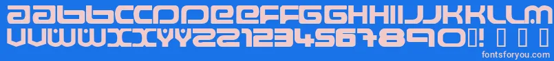 Raveflire2.0 Font – Pink Fonts on Blue Background