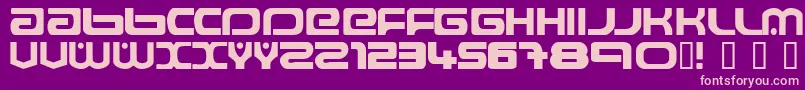 Raveflire2.0 Font – Pink Fonts on Purple Background