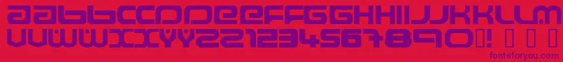 Raveflire2.0 Font – Purple Fonts on Red Background