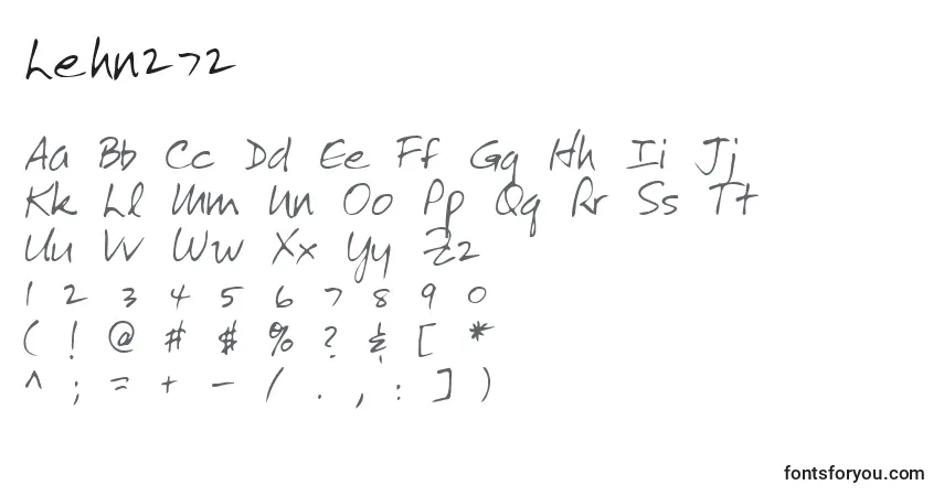 Schriftart Lehn272 – Alphabet, Zahlen, spezielle Symbole