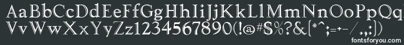 Tooled Font – White Fonts