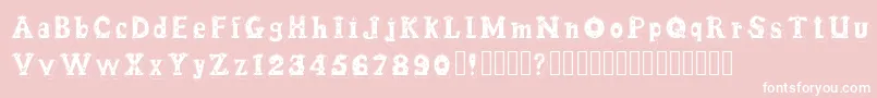 Candle3D Font – White Fonts on Pink Background