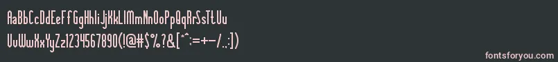 KnowledgePower Font – Pink Fonts on Black Background