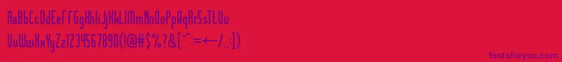 KnowledgePower Font – Purple Fonts on Red Background