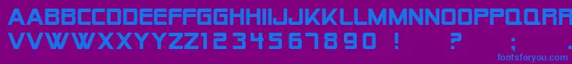 SfAlienEncountersSolid Font – Blue Fonts on Purple Background