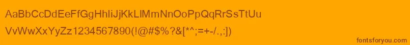 Kartika Font – Brown Fonts on Orange Background