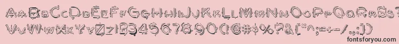 BerserkerShadow Font – Black Fonts on Pink Background