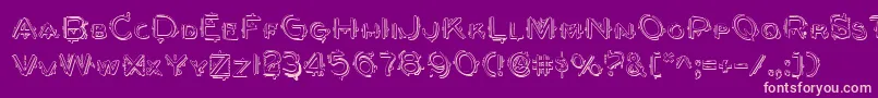 BerserkerShadow Font – Pink Fonts on Purple Background