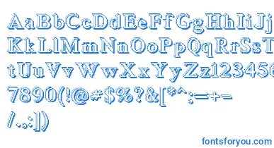 Blockstepped3D font – Blue Fonts
