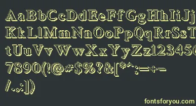 Blockstepped3D font – Yellow Fonts On Black Background
