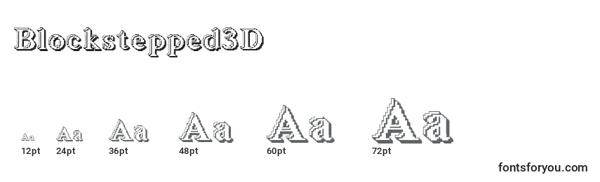 Blockstepped3D Font Sizes