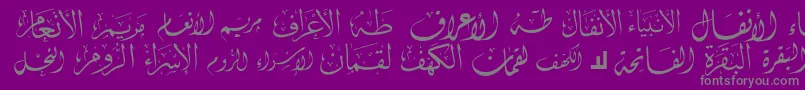 McsSwerAlQuran1 Font – Gray Fonts on Purple Background