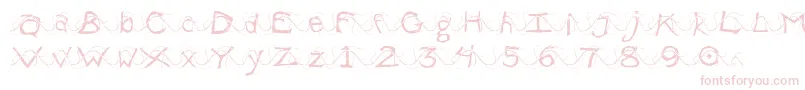 WlentanglementalLight Font – Pink Fonts on White Background