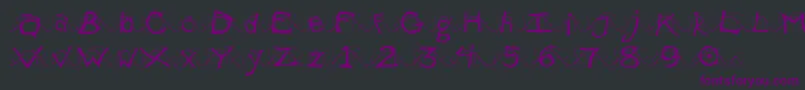 WlentanglementalLight Font – Purple Fonts on Black Background