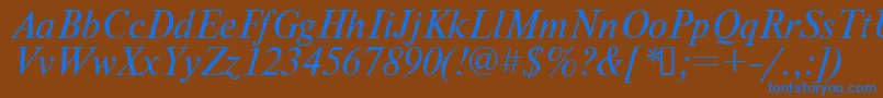 More about Times.KzItalic Font Times.KzItalic Font – Blue Fonts on Brown Background