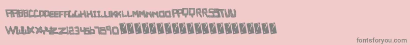 Empirecaps Font – Gray Fonts on Pink Background