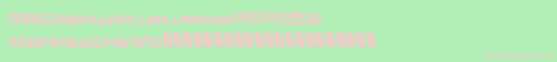 Empirecaps Font – Pink Fonts on Green Background