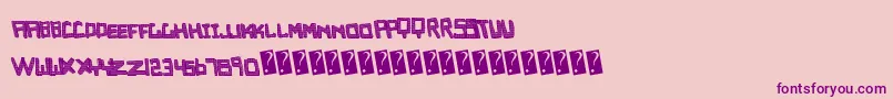 Empirecaps Font – Purple Fonts on Pink Background