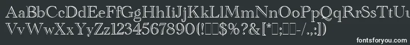 AcademyEngraved Font – White Fonts on Black Background