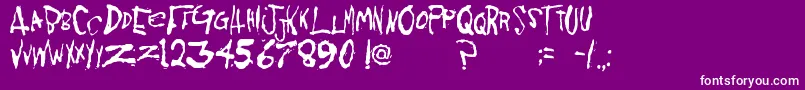 Kornnet.Too.It Font – White Fonts on Purple Background