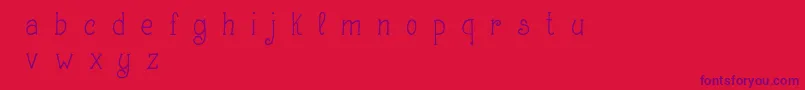 MakingLetteringDemo-Schriftart – Violette Schriften auf rotem Hintergrund
