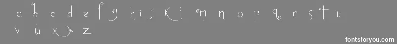 AnywhereButHome Font – White Fonts on Gray Background