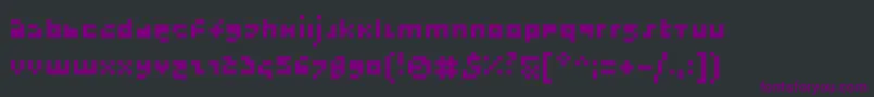 Шрифт SatzkornOptimized – фиолетовые шрифты на чёрном фоне