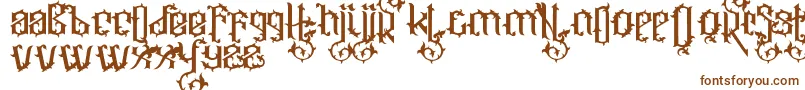 Ornatix Font – Brown Fonts on White Background