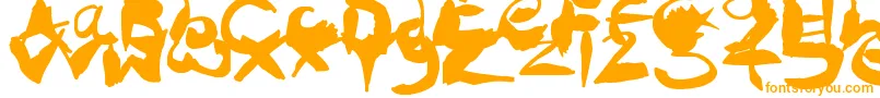 CrazyInkSplats Font – Orange Fonts