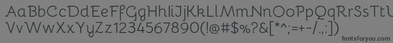 BellotaRegular Font – Black Fonts on Gray Background