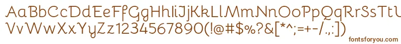 BellotaRegular Font – Brown Fonts on White Background