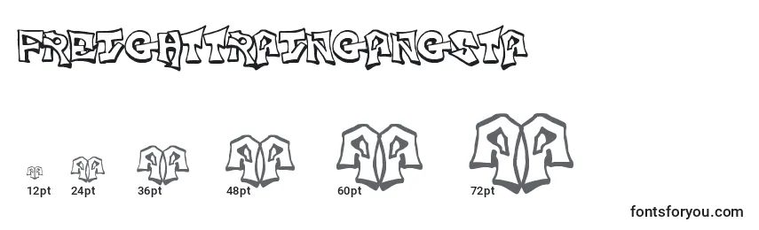 FreightTrainGangsta Font Sizes