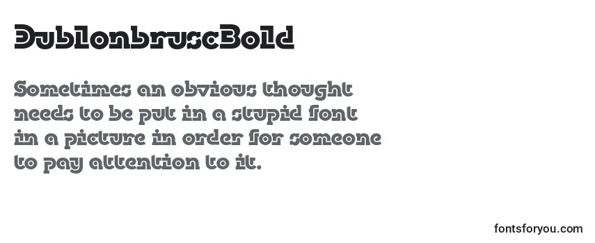 DublonbruscBold Font