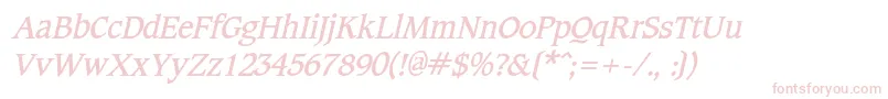 CotlincBolditalic Font – Pink Fonts on White Background