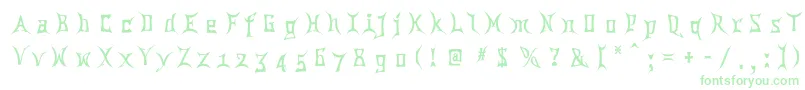 Шрифт Chinatwn – зелёные шрифты