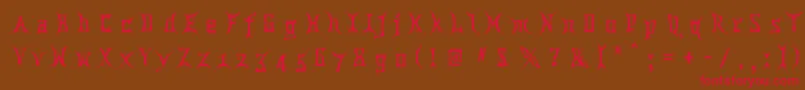 Chinatwn Font – Red Fonts on Brown Background