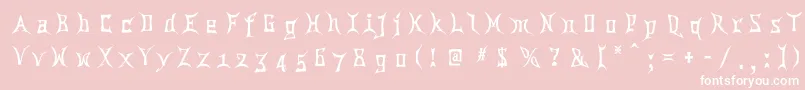 Chinatwn Font – White Fonts on Pink Background