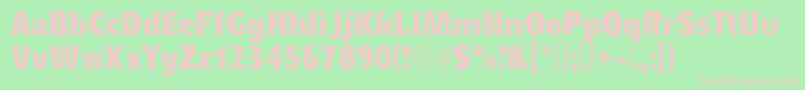 Eleutheriassk Font – Pink Fonts on Green Background