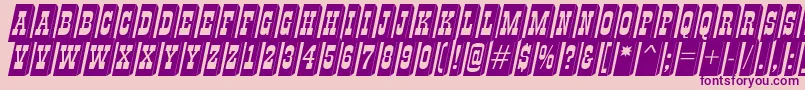 AGildiatiulpillar3DItalic Font – Purple Fonts on Pink Background