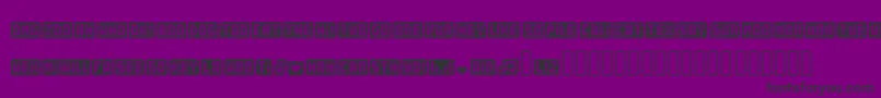 Wordbits-Schriftart – Schwarze Schriften auf violettem Hintergrund